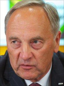 Andris Berzins, Latvian president-elect