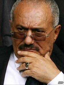 President Ali Abdullah Saleh (file image)