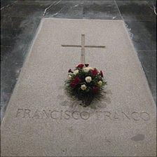 Gen Franco's gravestone in the Valley of the Fallen
