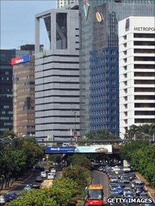Jakarta office blocks