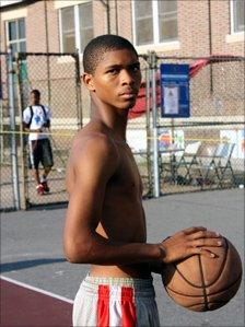Ben, 16, plays basketball