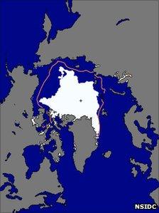 NSIDC sea ice graphic