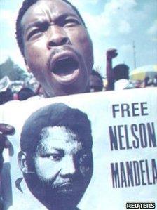 Free Nelson Mandela campaigner, 1990