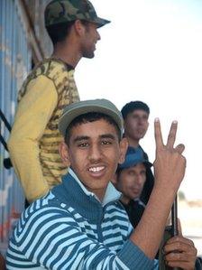 Young Libyan men