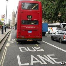 Bus Lane in London