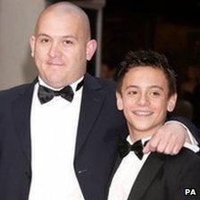 Tom Daley with his father Robert