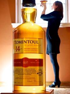 The world's largest bottle of single malt Scotch whisky