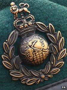 Badge from a Marine Commando green beret