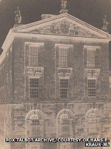 Calotype negative of Queen’s College, Oxford