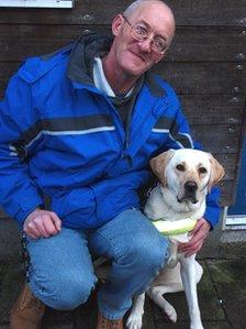 Robert and Wag (Pic: The Guide Dogs for the Blind Association)