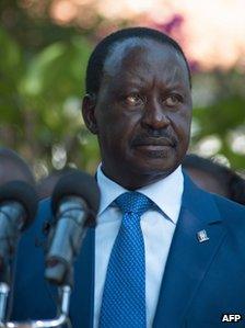 Raila Odinga in Nairobi, 9 March
