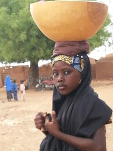 A girl in Bagega, Nigeria