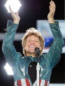 US singer Jon Bon Jovi performs in Munich, southern Germany, on 18 May 2013