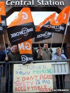 GMB Strike Disrupts Northern Ireland Train Services - BBC News