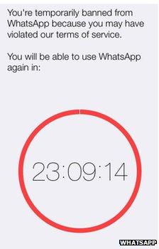 WhatsApp clock