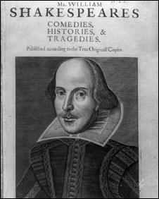 Title page of Shakespeare first folio