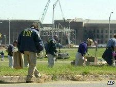 FBI searching the aftermath of 9/11 attacks
