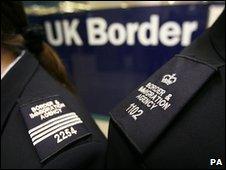 UK Border Agency officials (file pic)