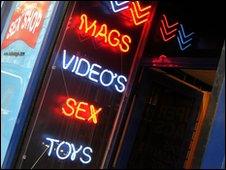 A sex shop in Soho