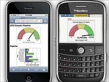 salesforce.com apps on mobile phones