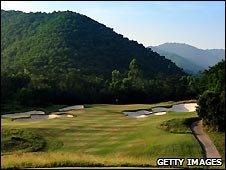 The Greg Norman designed course at Mission Hills, Shenzhen, China