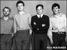 Joy Division with Ian Curtis second left