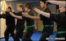 Students at Sydney martial arts school