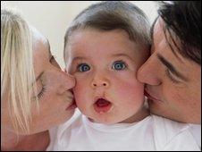 Baby and parents