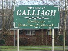 The attack happened in the Galliagh area of Derry