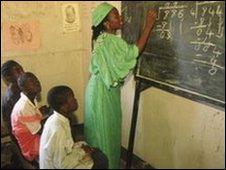 Kitwe Copperbelt Mines School classroom, Zambia