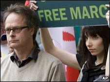 Marc Emery with a supporter
