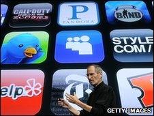 Apple apps plus Steve Jobs