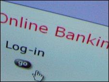 Net bank login screen, BBC