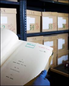 The hard copies of documents stored at Bletchley Park