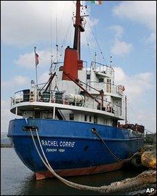 MV Rachel Corrie (file image)