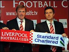 Liverpool signed a big sponsor deal with Standard Chartered in 2009