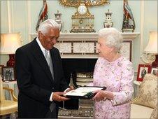 Lord Patel and Queen Elizabeth II