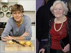 Prue Leith and Marguerite Patten