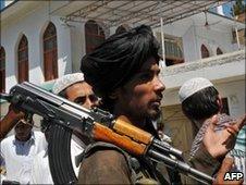 Taliban member in Pakistan's Buner region. File photo