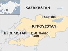 Map of Kyrgyzstan