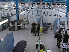 Elevated view of the Camp Bastion training exercise