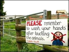 Sign at Godstone Farm, Surrey