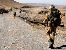 British troops in Afghanistan