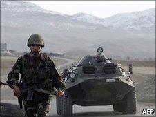 Turkish troops on Iraq border (file image)