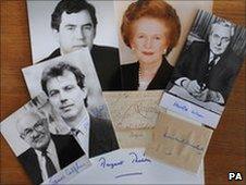 Pictures of prime ministers and autographs - Barry Batchelor/PA Wire