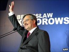 Bronislaw Komorowski, after first round of Polish presidential election