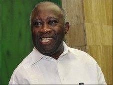 President Laurent Gbagbo (file photo 24 May 2010)