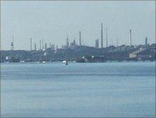Fawley refinery in Southampton Water