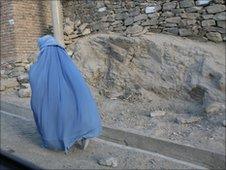 Woman in a burka