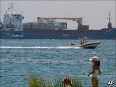 Antigua and Barbuda-flagged cargo ship Santiago off the coast near Limassol, Cyrpus (22 June 2010)